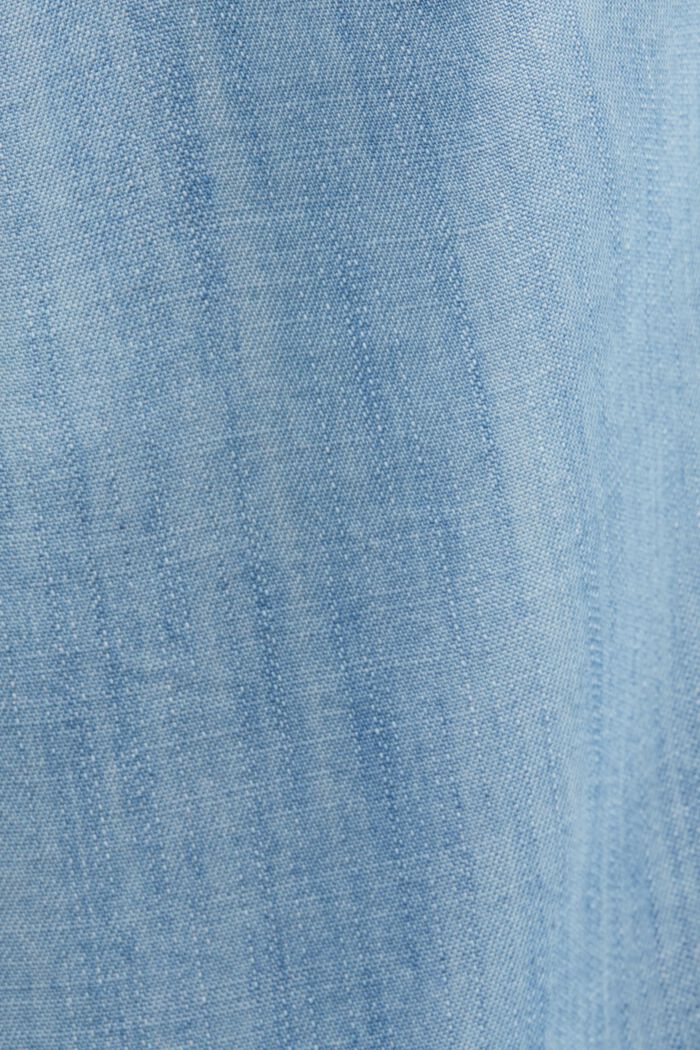 Krótki kombinezon w dżinsowym stylu, TENCEL™, BLUE LIGHT WASHED, detail image number 4