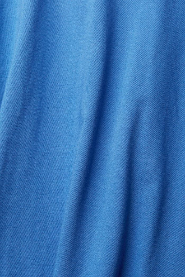 Jednokolorowy T-shirt, BLUE, detail image number 1