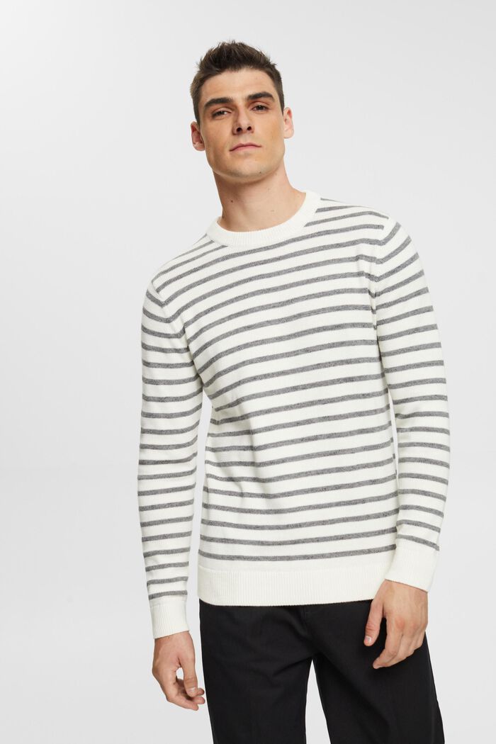 Dzianinowy sweter w paski, NEW OFF WHITE, detail image number 0