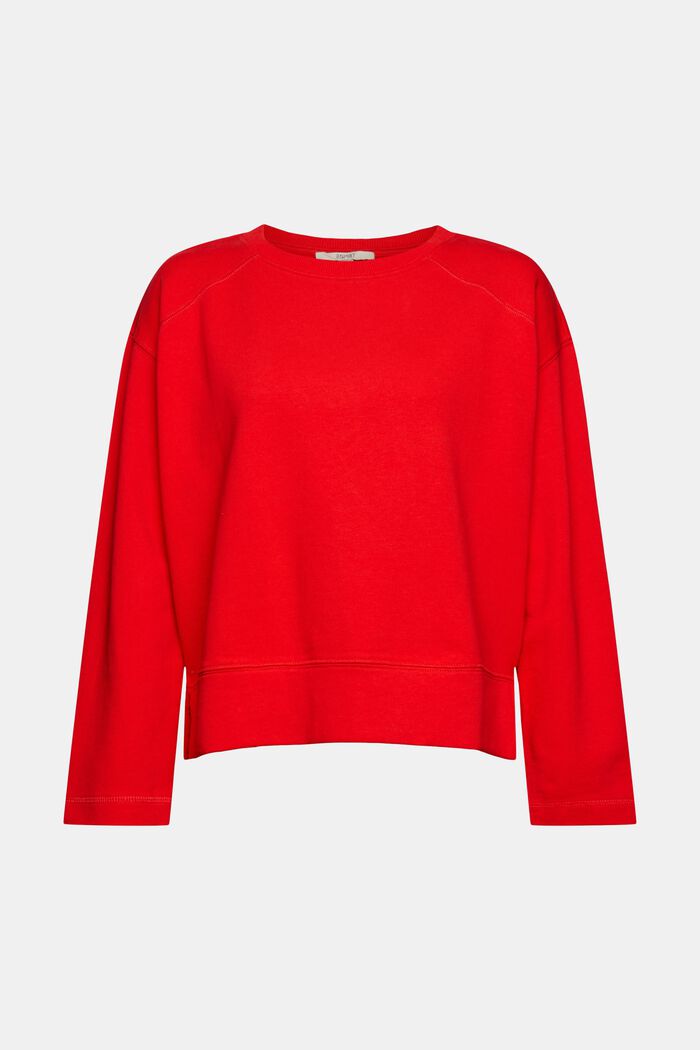 Bluza z czystej bawełny, ORANGE RED, detail image number 2