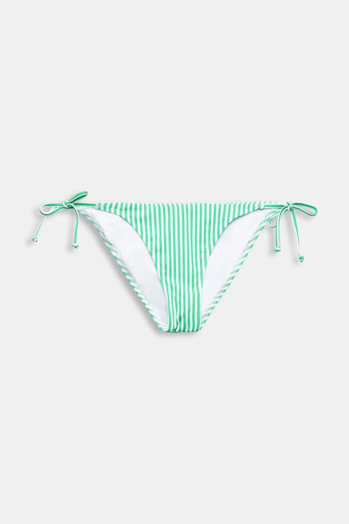Dół od bikini w paski z wiązaniami po bokach, GREEN, detail image number 3