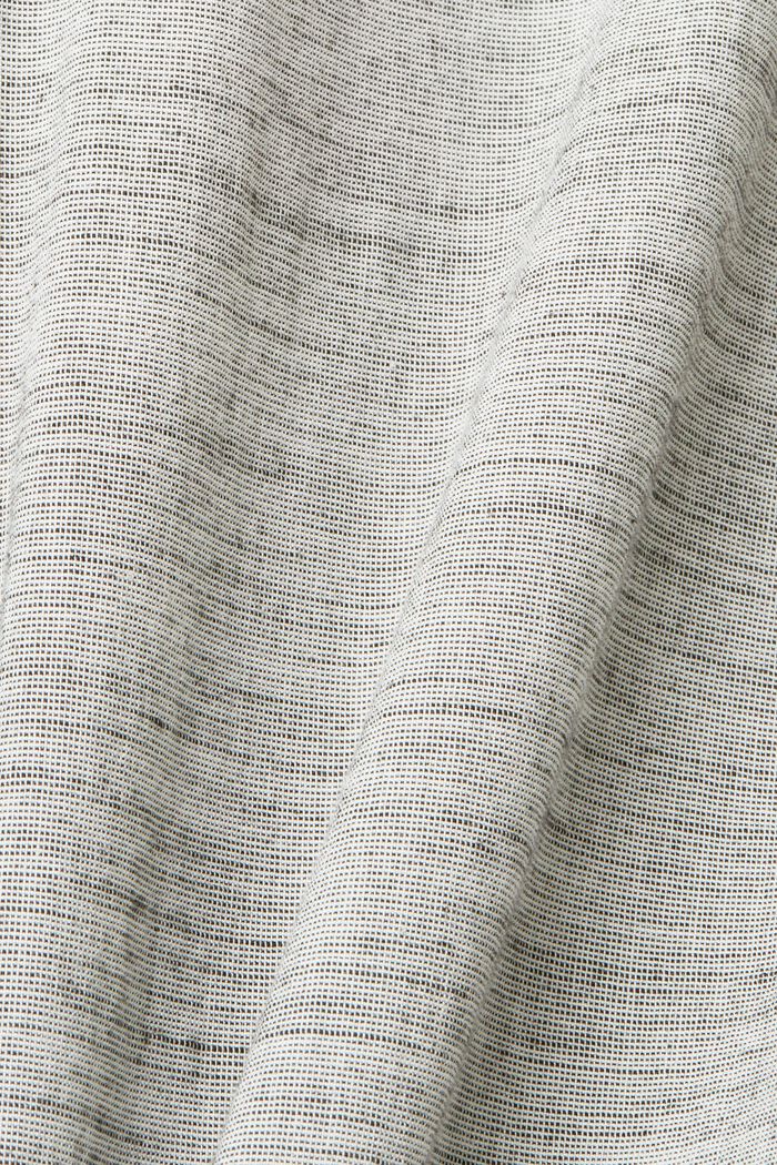 Koszula w paski ze zrównoważonej bawełny, MEDIUM GREY, detail image number 5