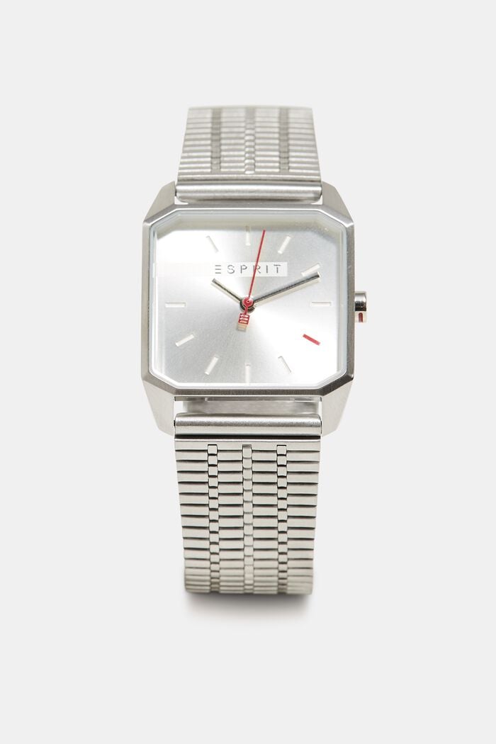 Zegarek z ogniwową bransoletką, ze stali szlachetnej, SILVER, detail image number 0