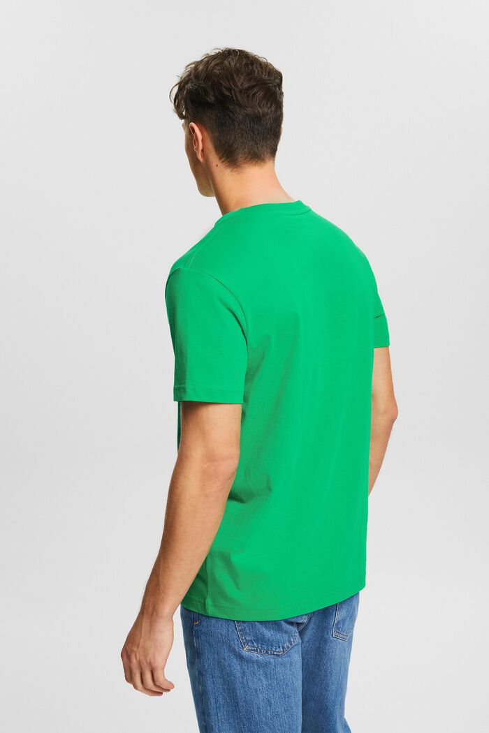 T-shirt z okrągłym dekoltem z dżerseju, NEW GREEN, detail image number 2