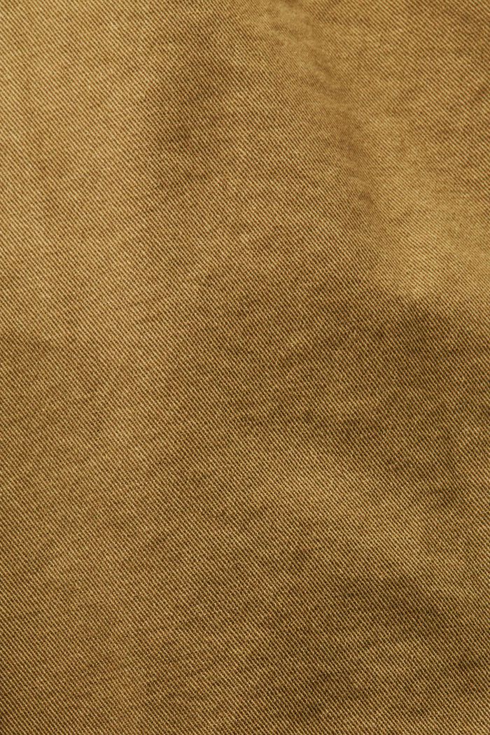Pudełkowa, plisowana spódnica mini, KHAKI GREEN, detail image number 4