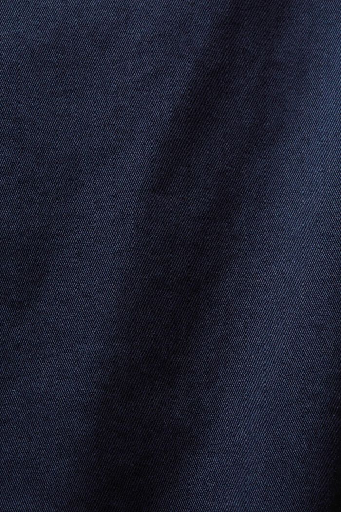 Elastyczne spodnie chino z bawełny, NAVY, detail image number 6