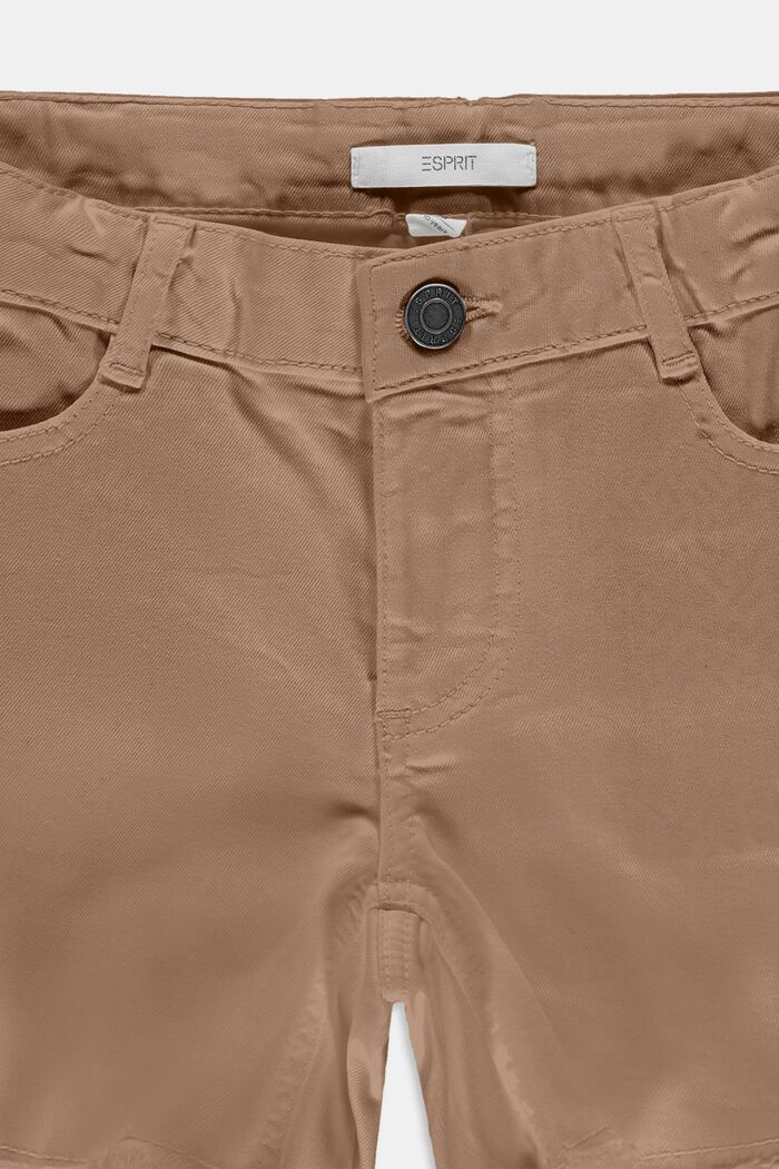 Dżinsowe szorty z regulowanym pasem, TAUPE, detail image number 2