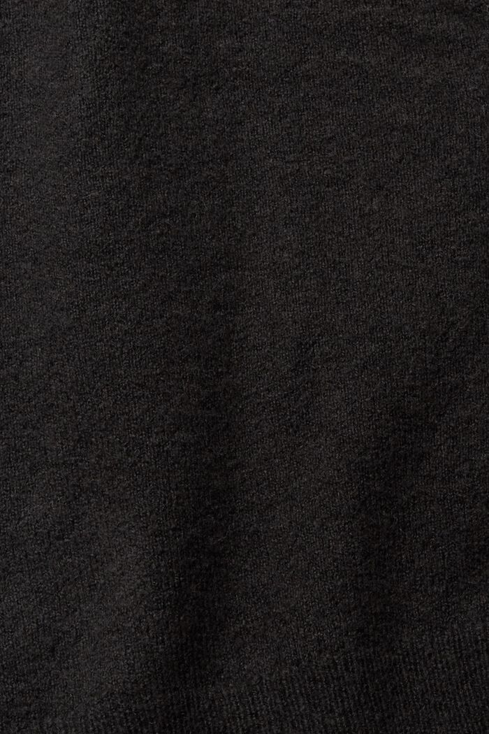 Z wełną: kardigan z dekoltem w serek, BLACK, detail image number 1