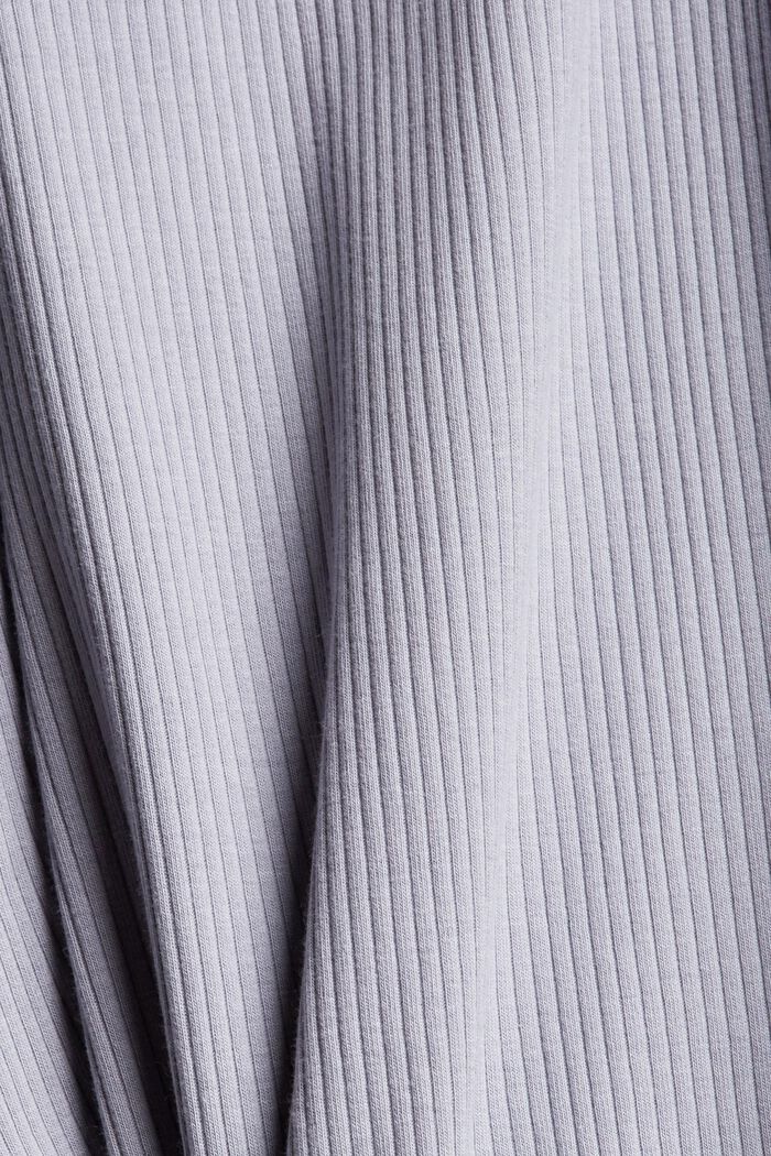 Prążkowana koszula nocna z dżerseju, LIGHT BLUE LAVENDER, detail image number 4