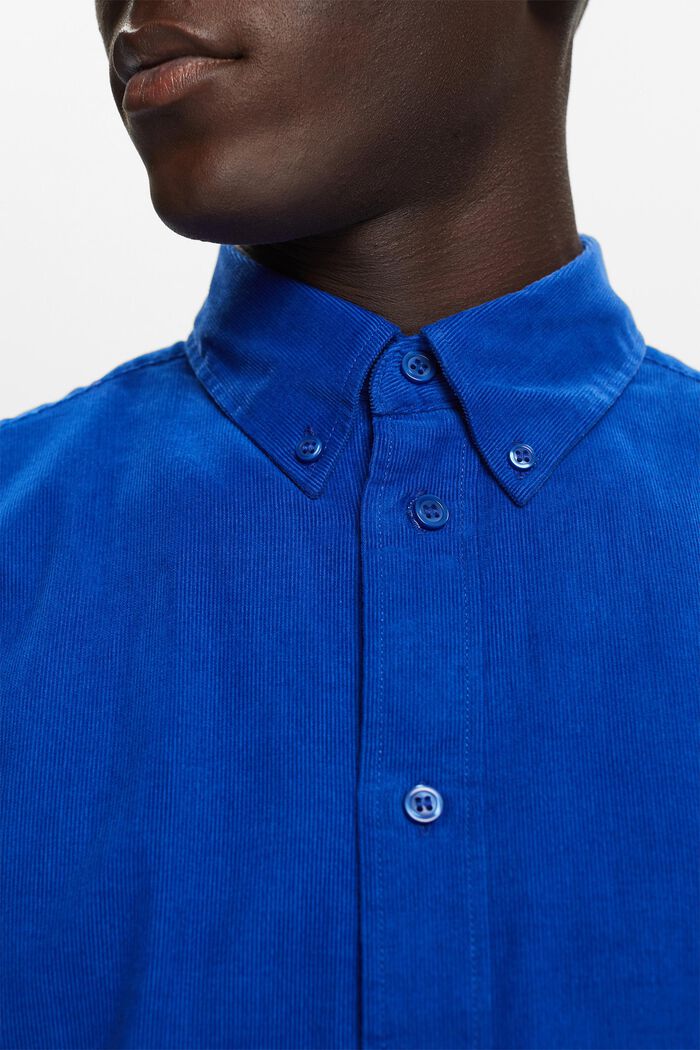 Sztruksowa koszula, 100% bawełny, BRIGHT BLUE, detail image number 2