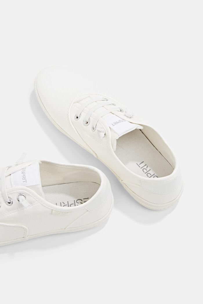 Sneakersy z elastycznymi, wiązanymi tasiemkami, OFF WHITE, detail image number 4