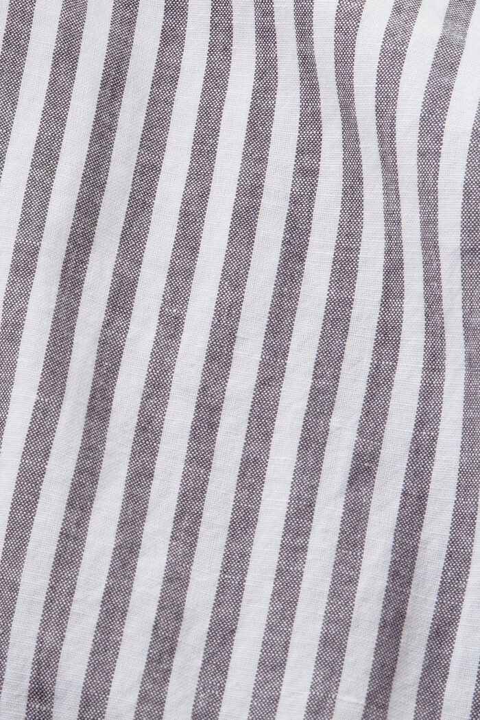 Koszula z paski z bawełnianej popeliny, NAVY, detail image number 5