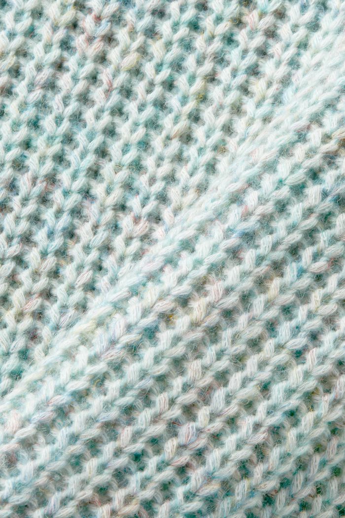 Sweter bez rękawów z prążkowanej dzianiny, DUSTY NUDE, detail image number 5