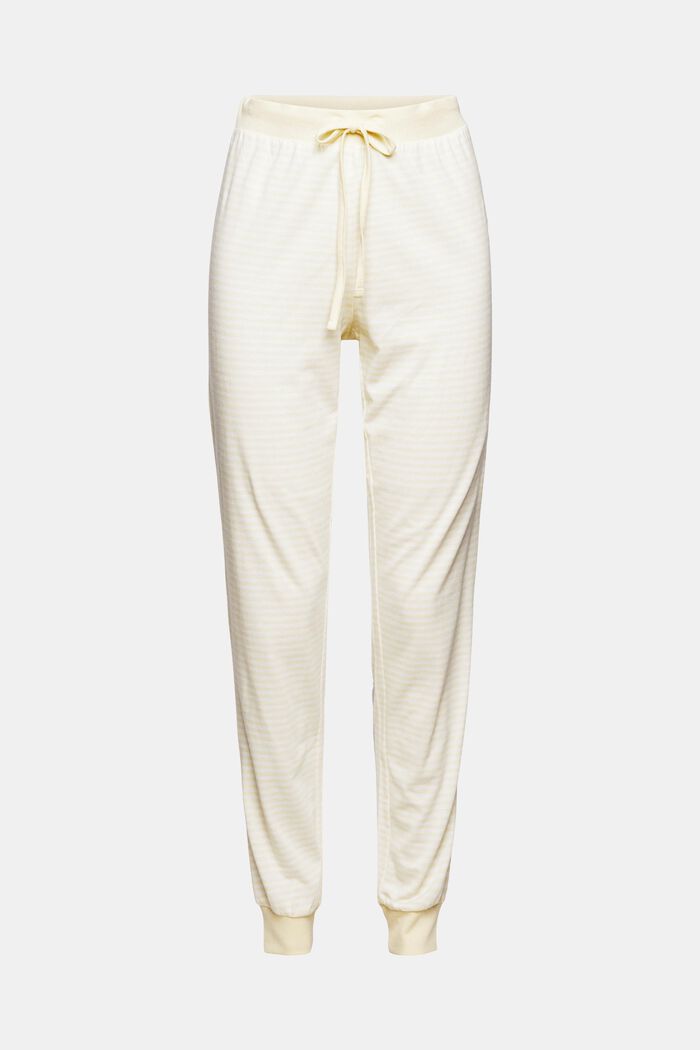 Spodnie od piżamy z jerseyu, mieszanka z bawełną ekologiczną, NEW PASTEL YELLOW, detail image number 5