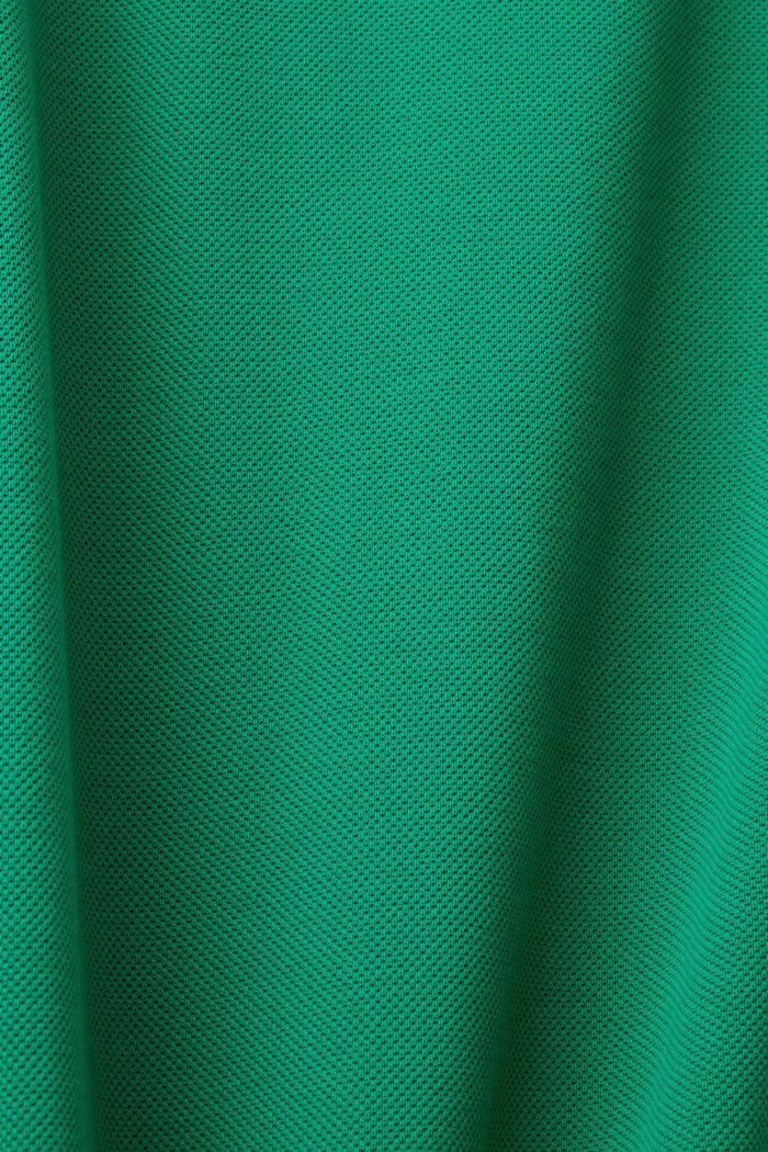 Koszulka polo z bawełnianej piki, GREEN, detail image number 5