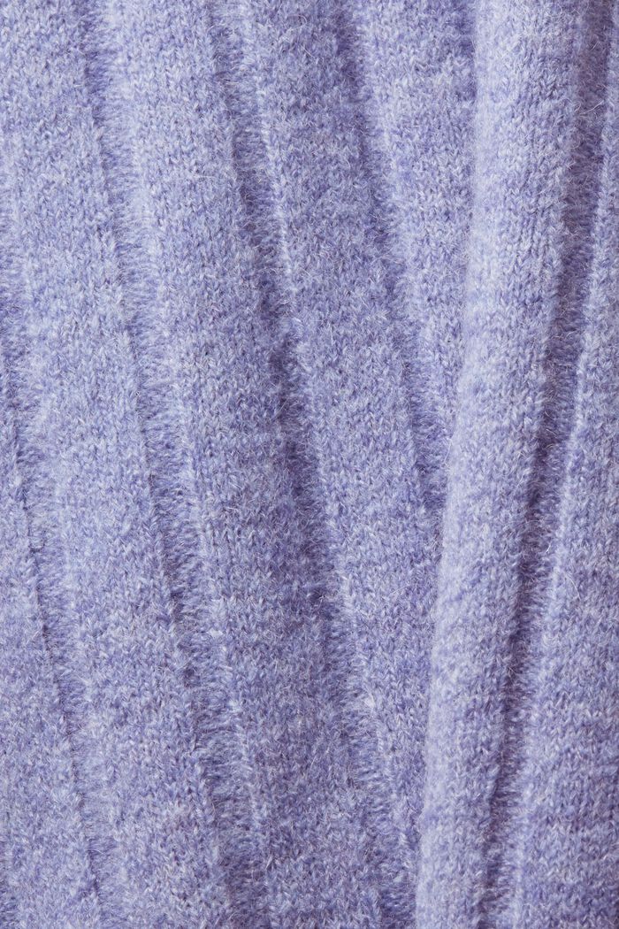 Sweter z prążkowanej dzianiny, BLUE LAVENDER, detail image number 5