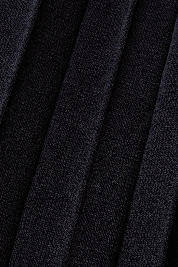 Plisowana sukienka maxi bez rękawów, BLACK, detail image number 6