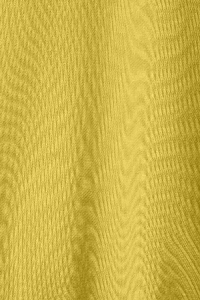 Bluza z kapturem z polaru z logo, unisex, YELLOW, detail image number 4