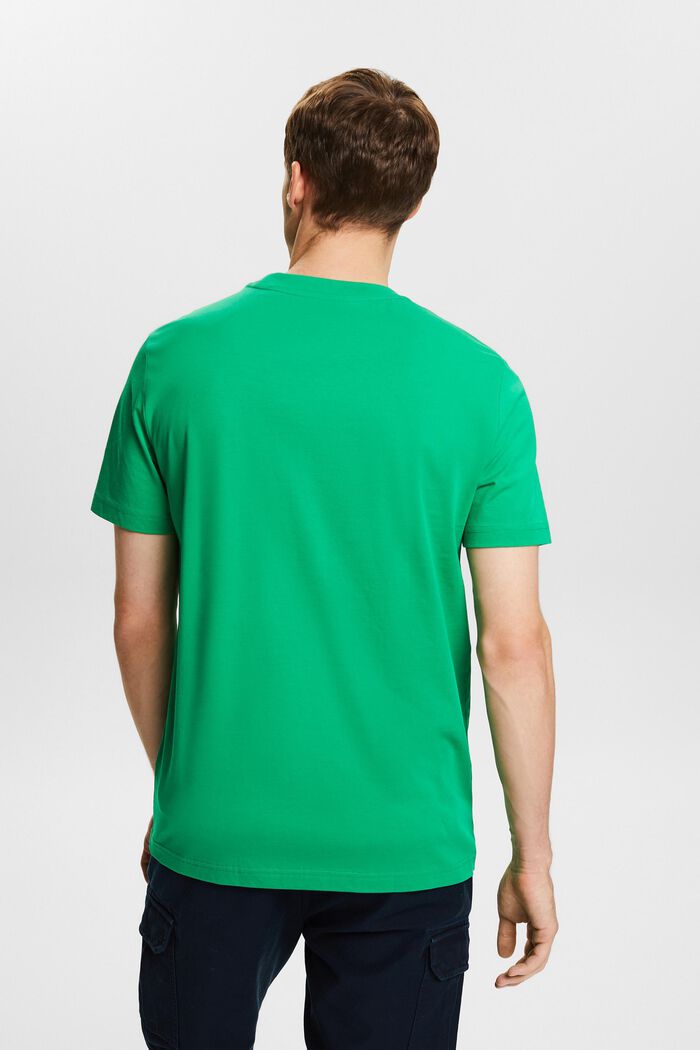 T-shirt z okrągłym dekoltem z dżerseju, NEW GREEN, detail image number 3