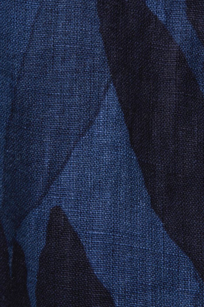 Wzorzysta koszula z krótkim rękawem, 100% bawełny, NAVY, detail image number 5
