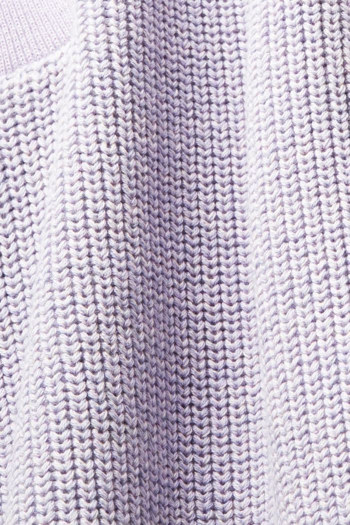 Fakturalny sweter troyer, LAVENDER, detail image number 5