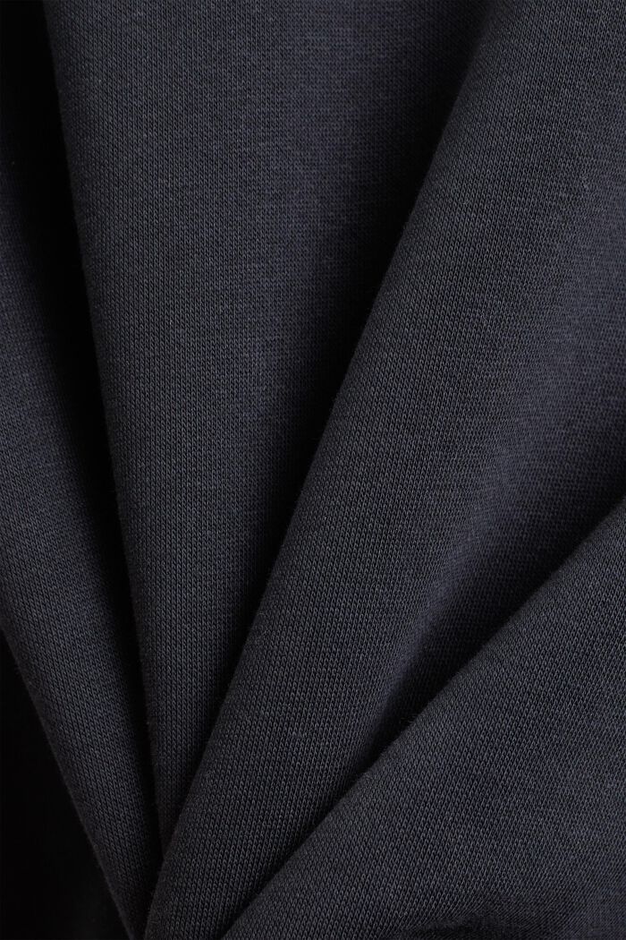 Bluza z kapturem z mieszanki z bawełną ekologiczną, BLACK, detail image number 4