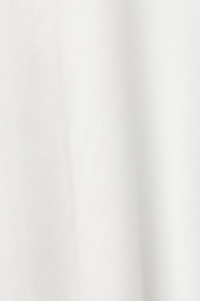 Satynowa bluzka z długim rękawem, OFF WHITE, detail image number 5