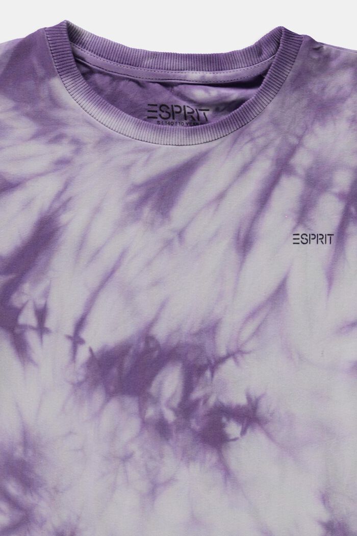 T-shirt z batikowym wzorem, VIOLET, detail image number 2