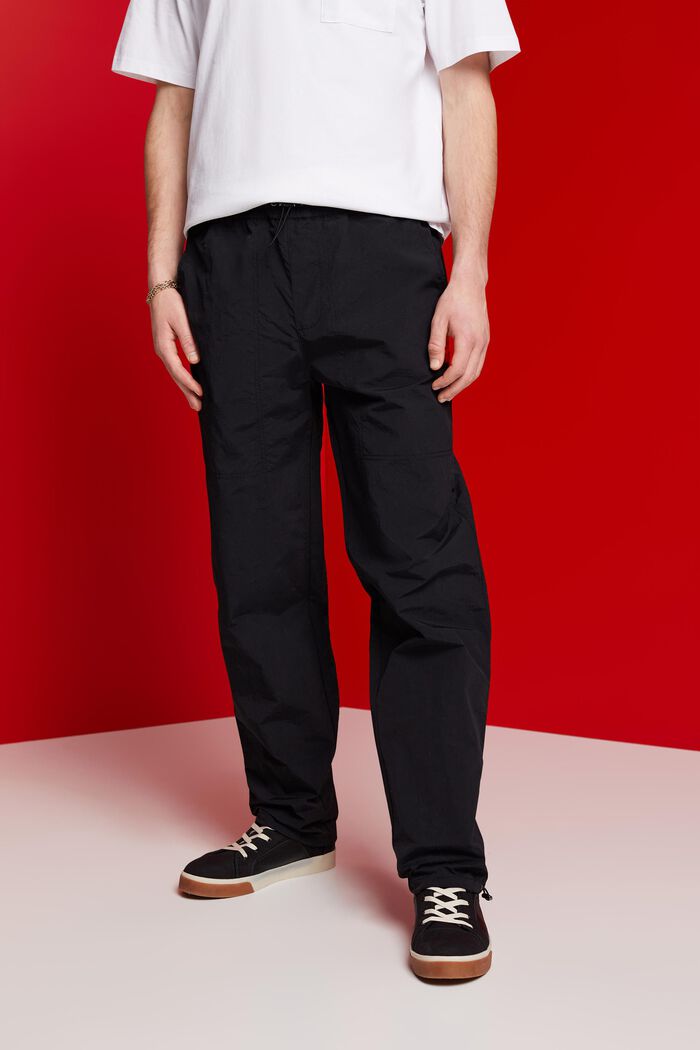Spodnie w stylu joggersów, BLACK, detail image number 0