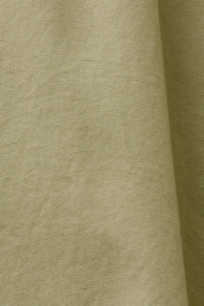 Bawełniana koszula ze stójką, LIGHT GREEN, detail image number 5