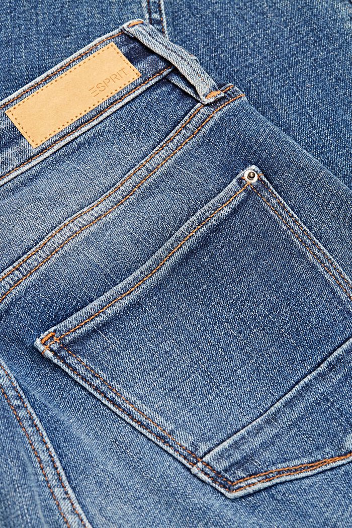 Elastyczne dżinsy z bawełny organicznej, BLUE MEDIUM WASHED, detail image number 4