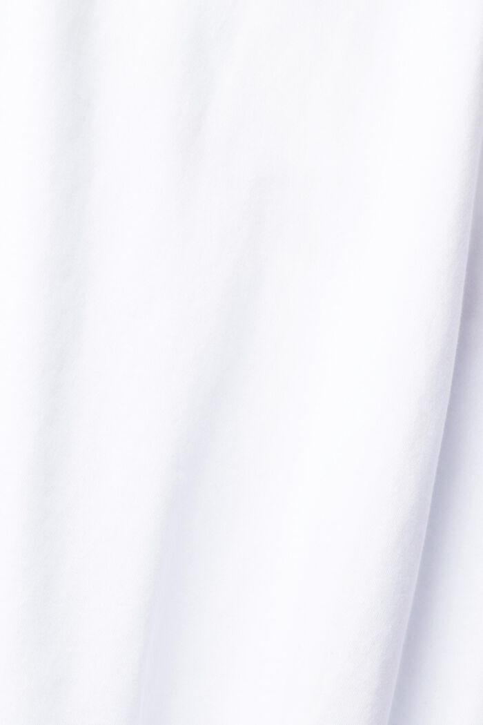 Dżersejowy T-shirt z nadrukiem na plecach, WHITE, detail image number 2