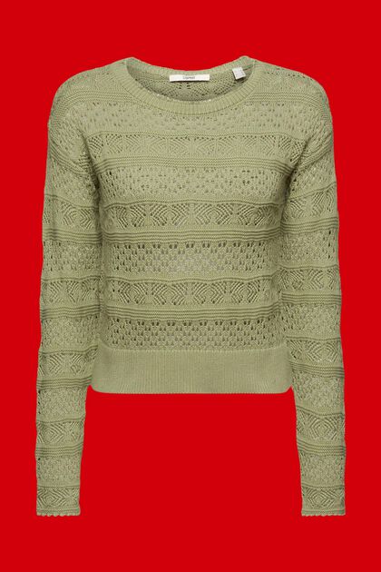 Sweter ze zrównoważonej bawełny z fakturą