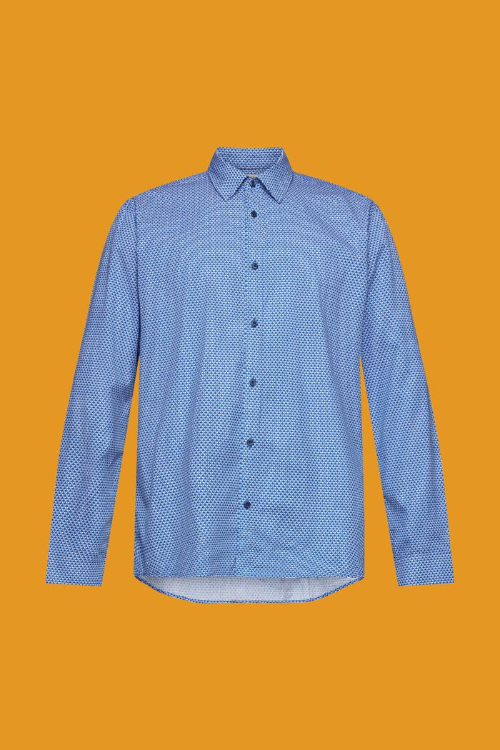 Koszula o fasonie slim fit ze wzorem na całej powierzchni, BLUE, detail image number 6