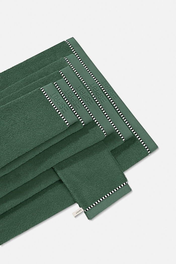 Z TENCELEM™: seria jednokolorowych ręczników z froty, MOSS GREEN, detail image number 4