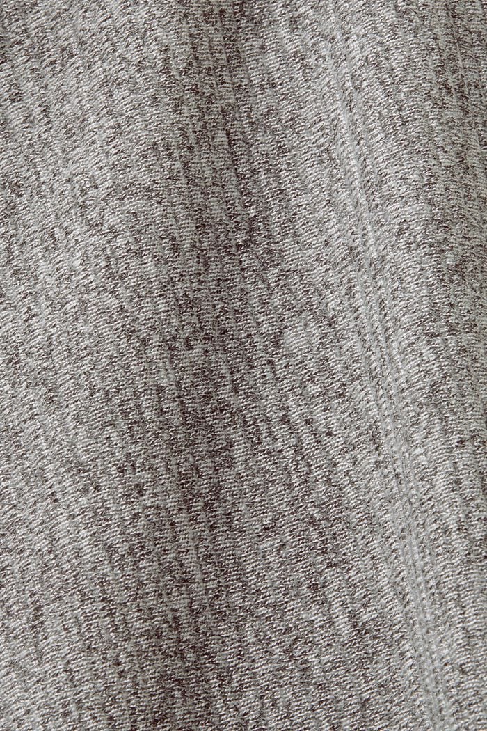 Spódnica midi z prążkowanej dzianiny, GREY, detail image number 5