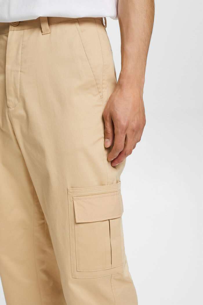 Spodnie bojówki z podwiniętymi nogawkami, SAND, detail image number 2