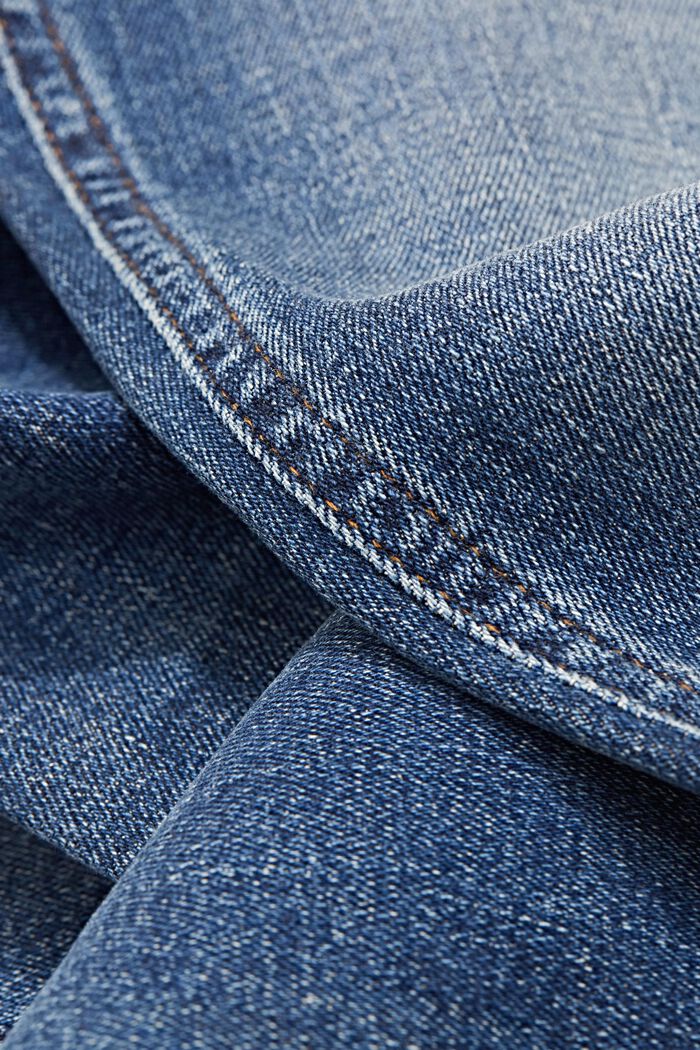 Elastyczne dżinsy z bawełny organicznej, BLUE MEDIUM WASHED, detail image number 7