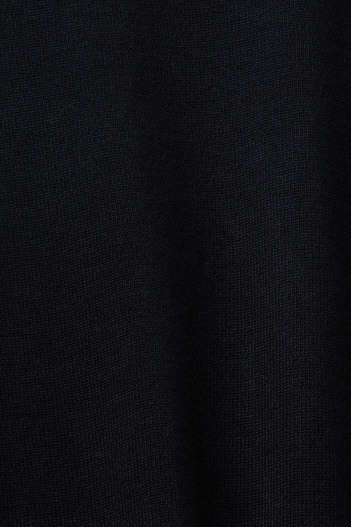 Sweter z półgolfem, LENZING™ ECOVERO™, BLACK, detail image number 5