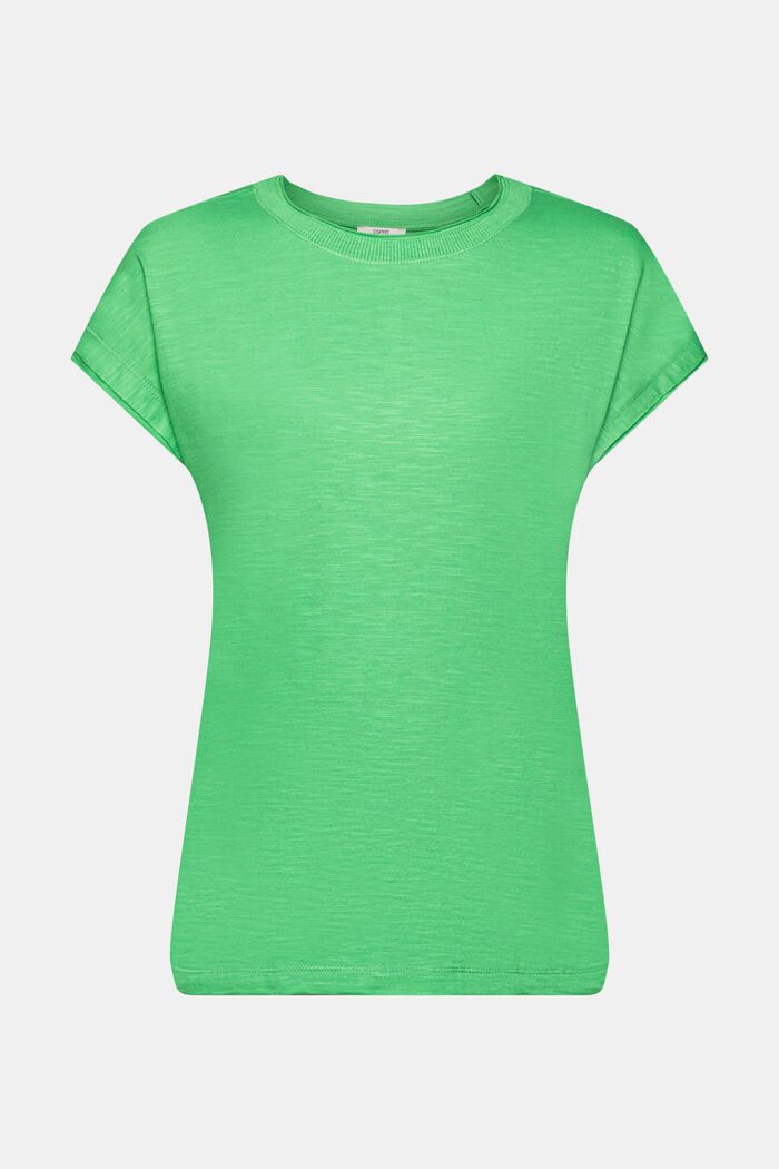 T-shirt z rolowanym brzegiem, GREEN, detail image number 6