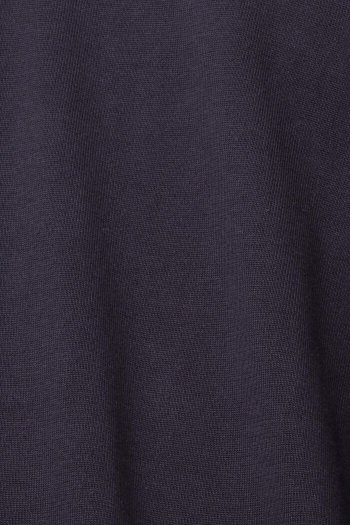 Sweter z kapturem z dzianiny, NAVY, detail image number 1