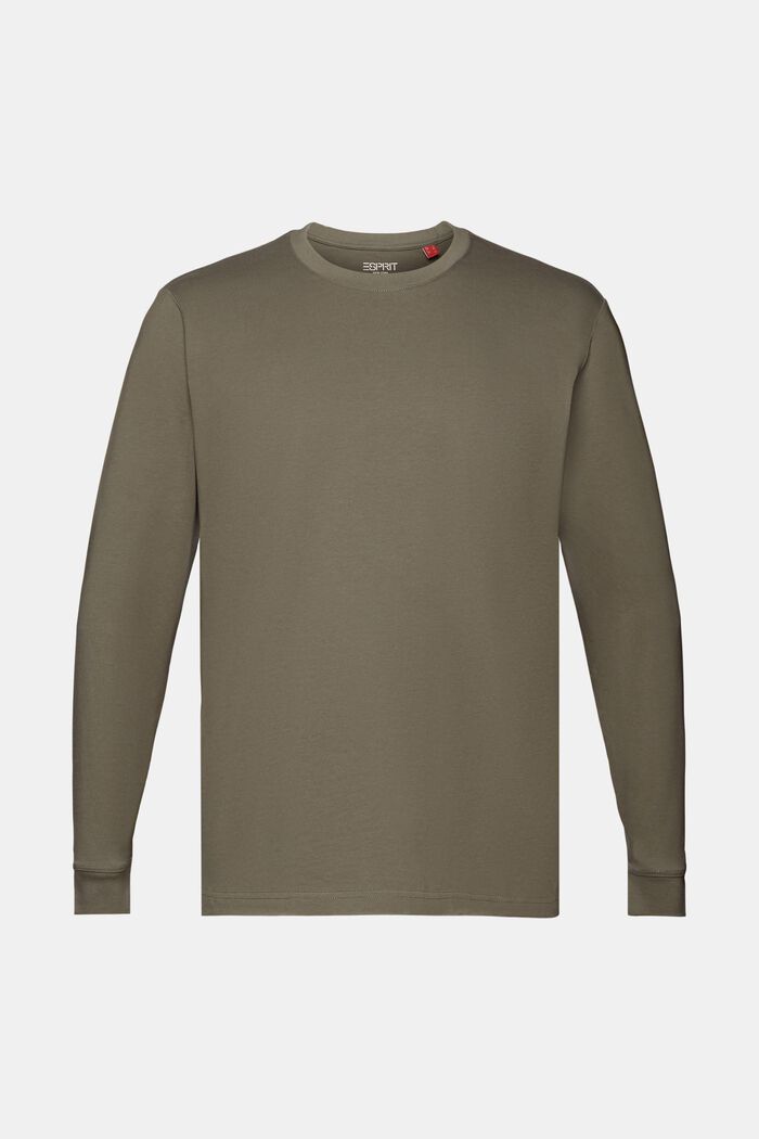 Dżersejowa koszulka z długim rękawem, 100% bawełny, GUNMETAL, detail image number 5