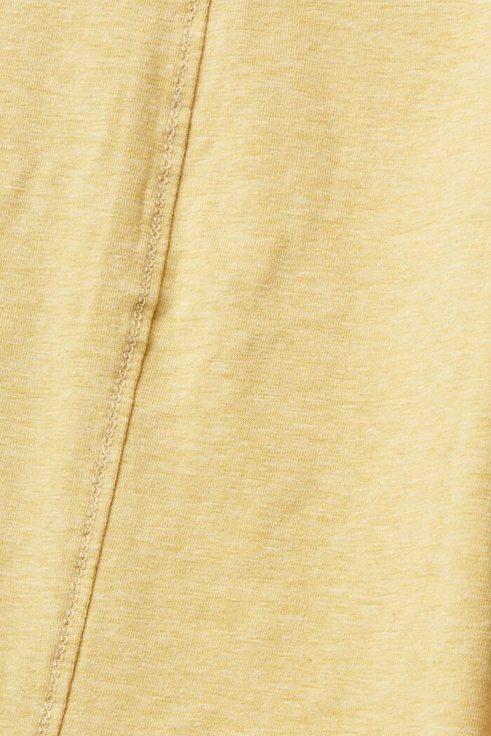 Koszulka z długim rękawem i łódkowym dekoltem, DUSTY YELLOW, detail image number 1