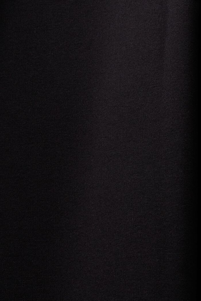 Spodnie z szerokimi nogawkami z dżerseju punto, BLACK, detail image number 6