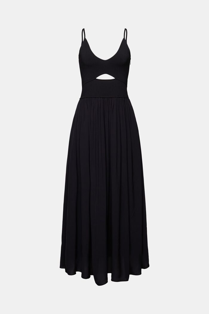 Sukienka midi z wycięciem, BLACK, detail image number 6