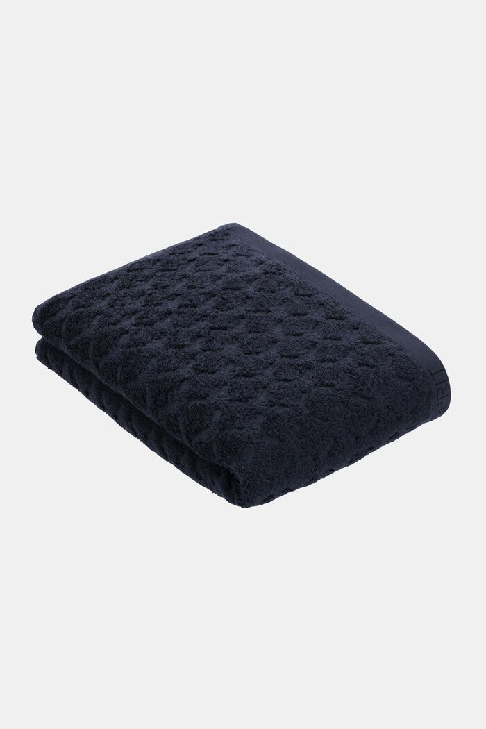 Ręcznik, 100% bawełny organicznej, NAVY BLUE, detail image number 1