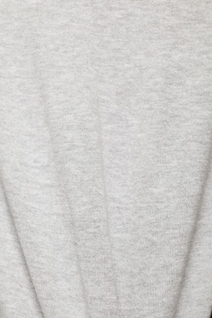 Dzianinowy sweter z krótkim rękawem, LIGHT GREY, detail image number 6