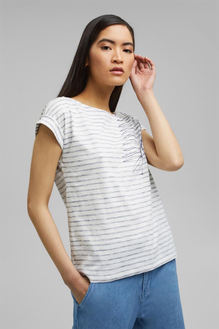 T-shirt z nadrukiem, 100% bawełny organicznej, OFF WHITE, detail image number 0