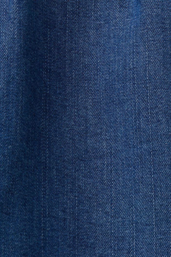 Dżinsowe szorty na gumce, TENCEL™, BLUE MEDIUM WASHED, detail image number 6