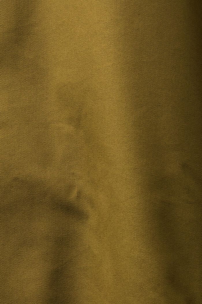 Trencz z paskiem z bawełny organicznej, OLIVE, detail image number 5